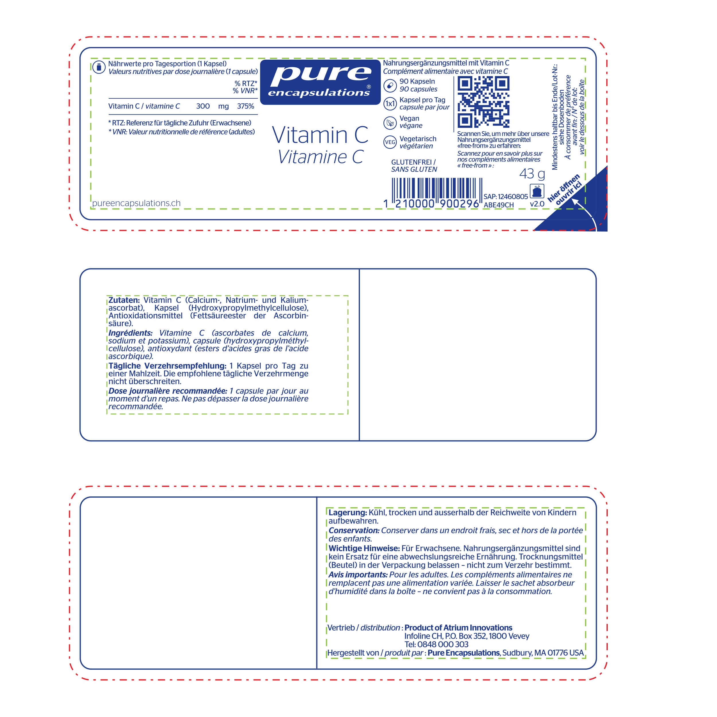 Pure Encapsulations - Packaging - Description - Labels