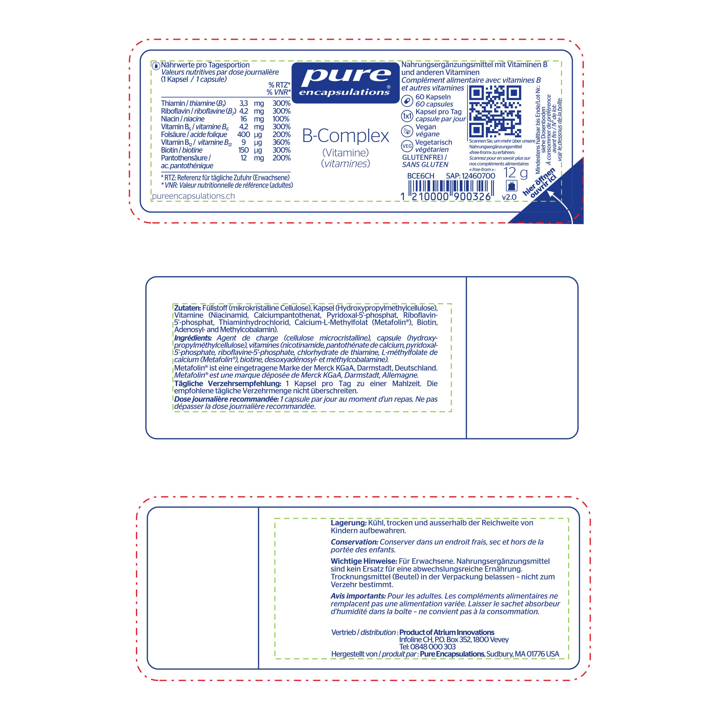 Pure Encapsulations - Packaging - Description - Labels