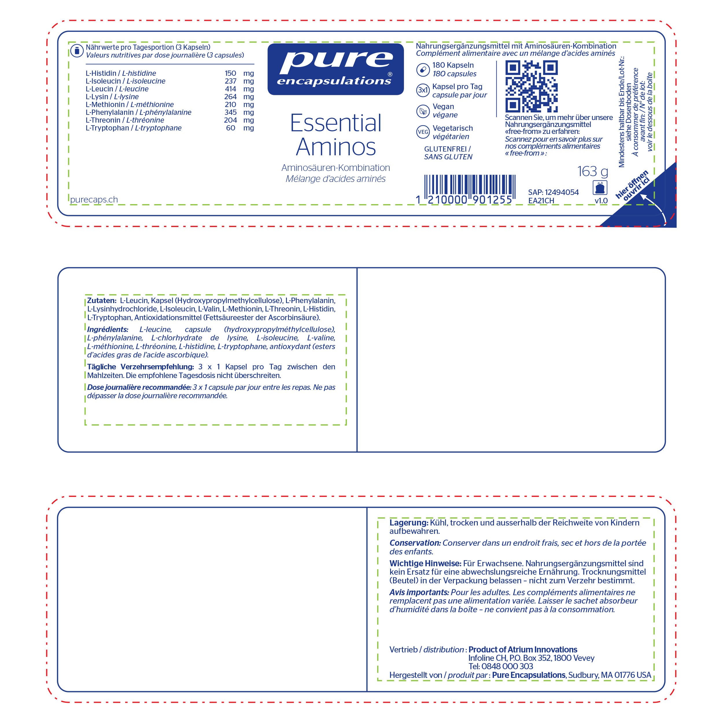 Pure Encapsulations - Packaging - Description - Labels