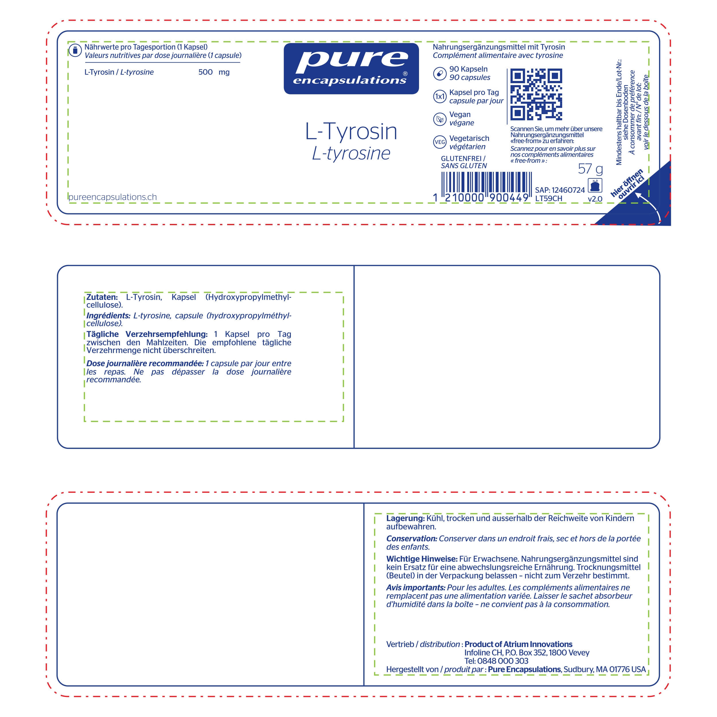 Pure Encapsulations - Label - Packaging