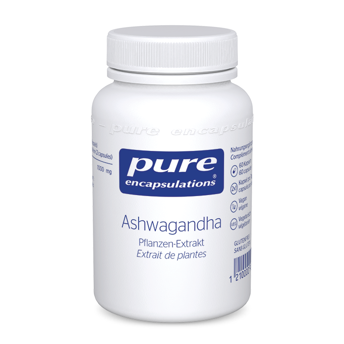 Pure Encapsulations Packshots Nahrungsergänzungsmittel Ashwagandha