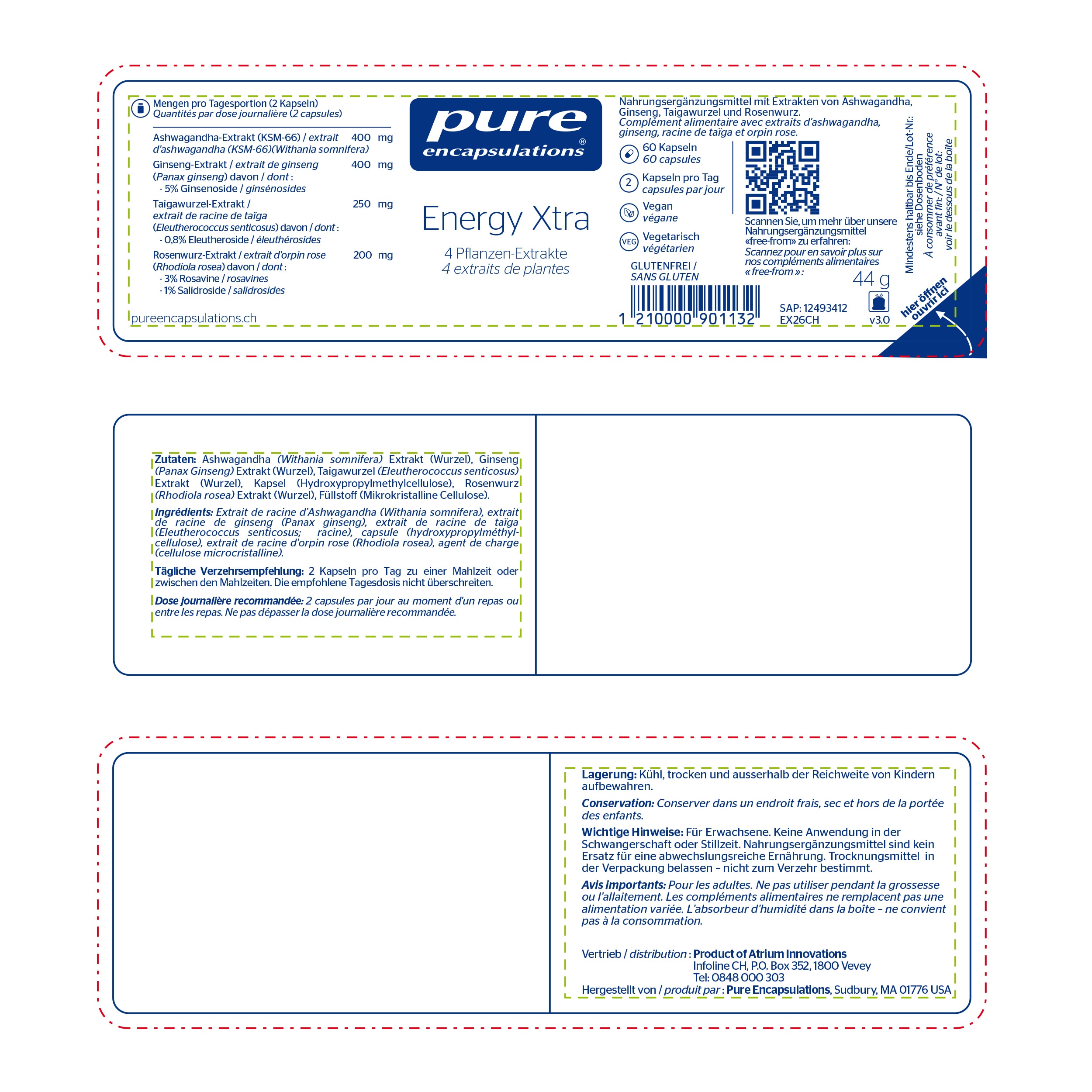Pure Encapsulations - Packshots - Energy XTra
