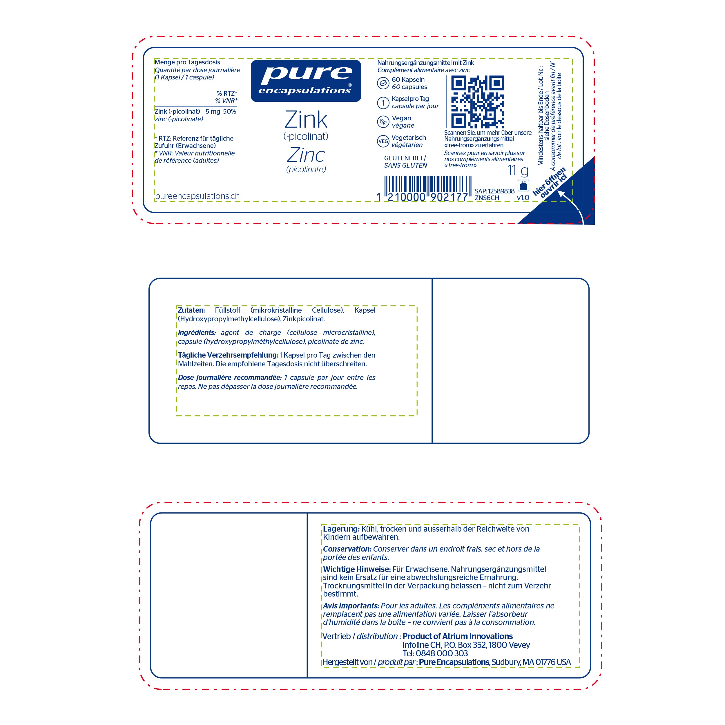 Pure Encapsulations | Zink 5mg