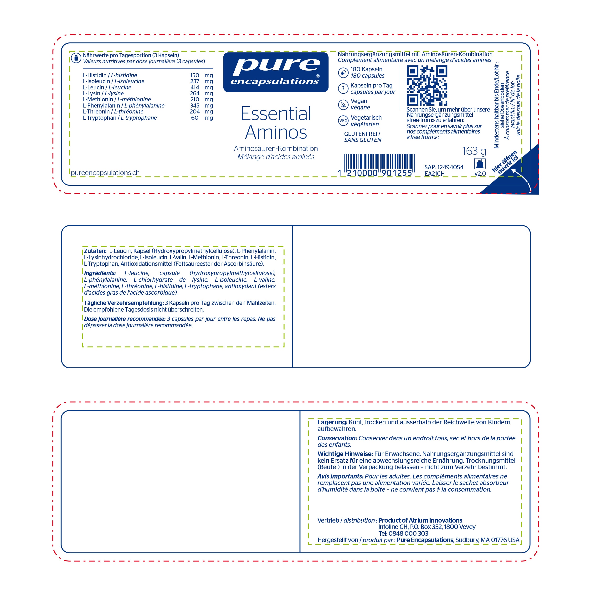 Pure Encapsulations - Packshots - Essential Aminos